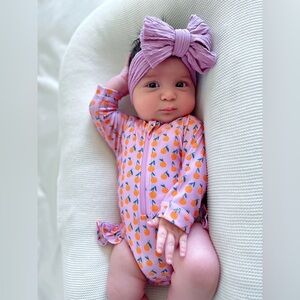 NWOT SIIX Oranges Skipper Rashguard Swimsuit